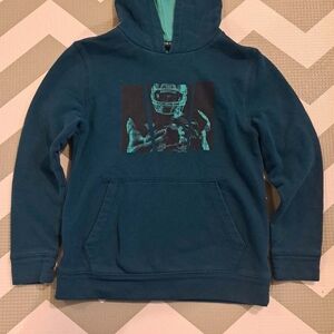 tek gear Teal Blue Football Graphic Hoodie